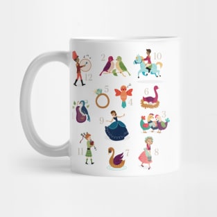 Twelve days of Christmas Numbered Mug